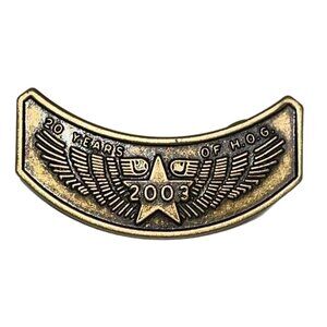 2003 Harley-Davidson HOG Club Lapel Pin "20 Years Of Hog"